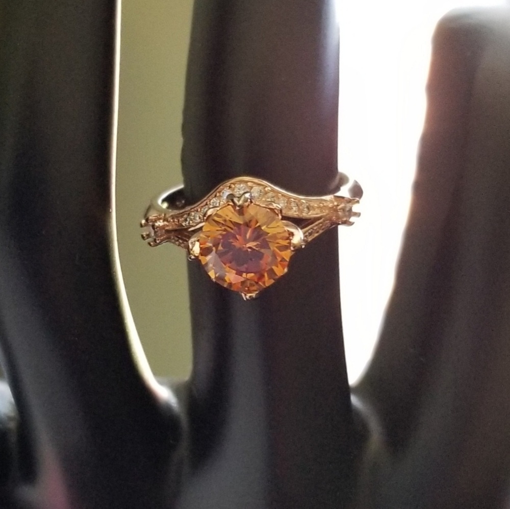 Fashion Champagne Rose Gold Ring